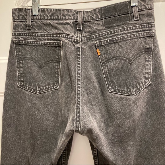 Vintage Orange Tab Black Levi’s Jeans With Alterations - Picture 3 of 8